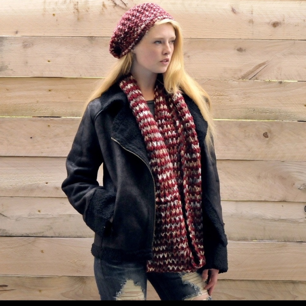 SLEIGHT Vegan Suede And Shearling Moto Jacket NWT - Picture 7 of 8